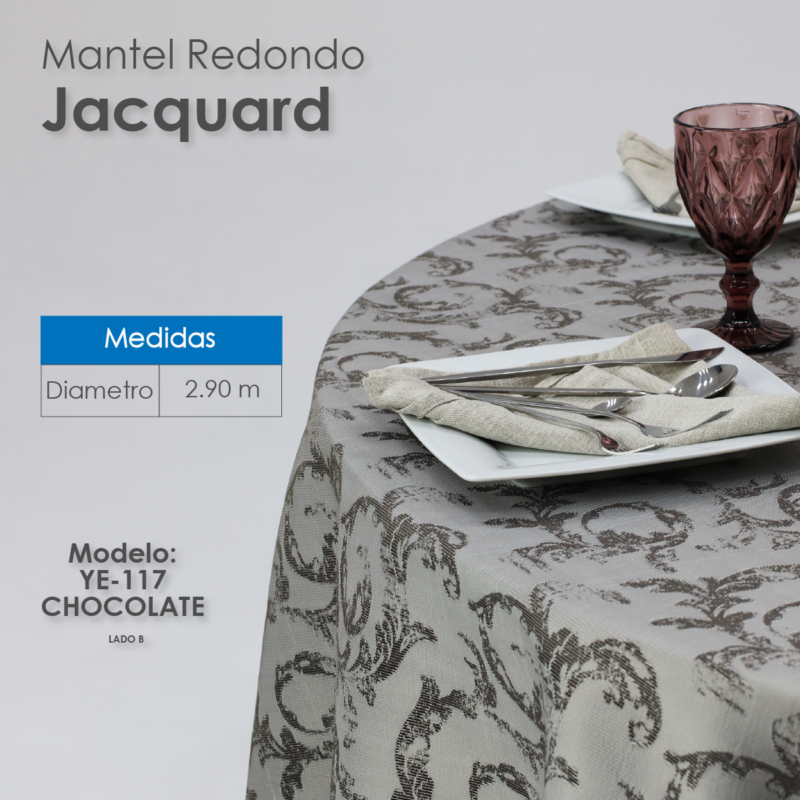 Mantel Yackard Redondo YE-117 CHOCOLATE