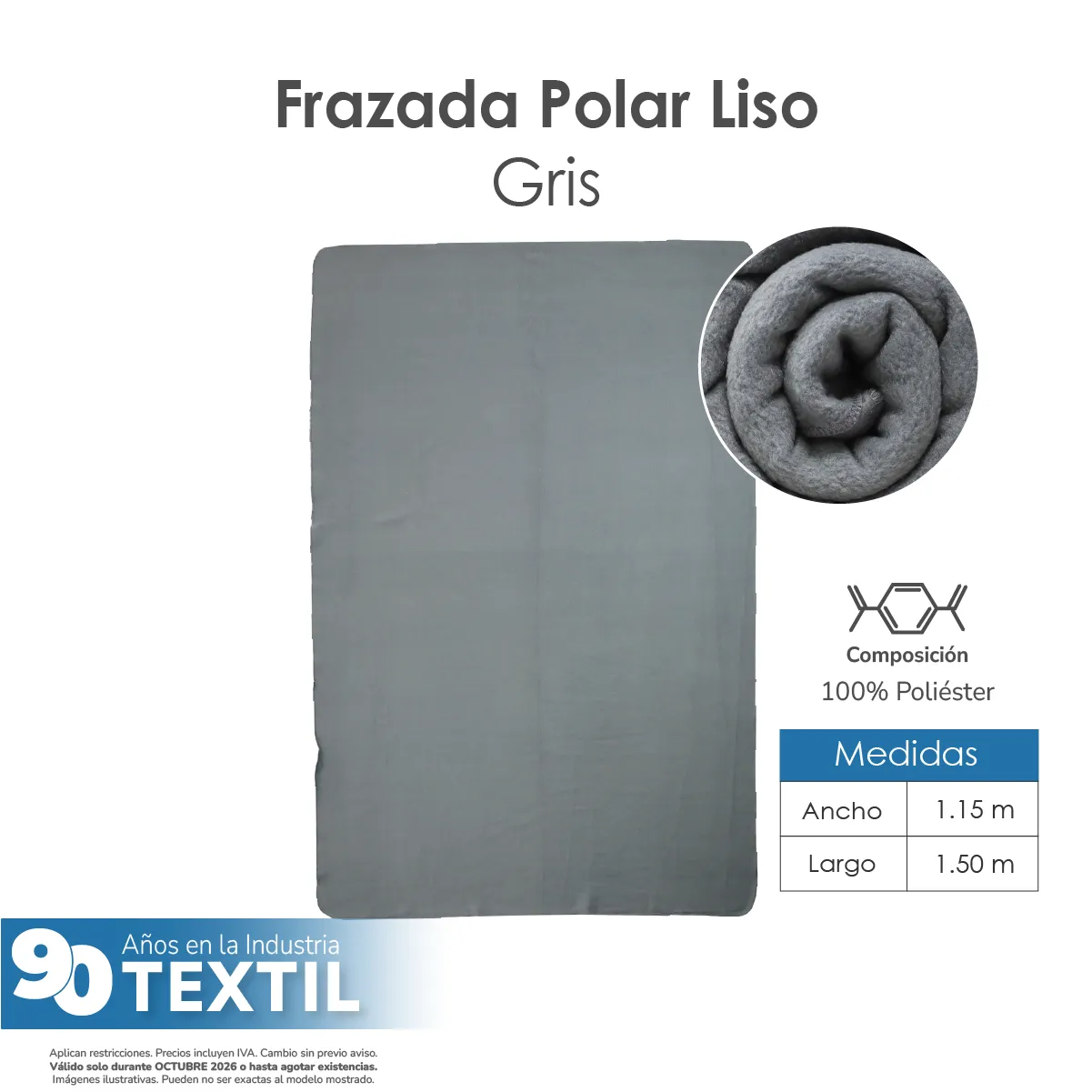 Frazada Polar Colores - 1.15 x 1.50 m: imagen 3