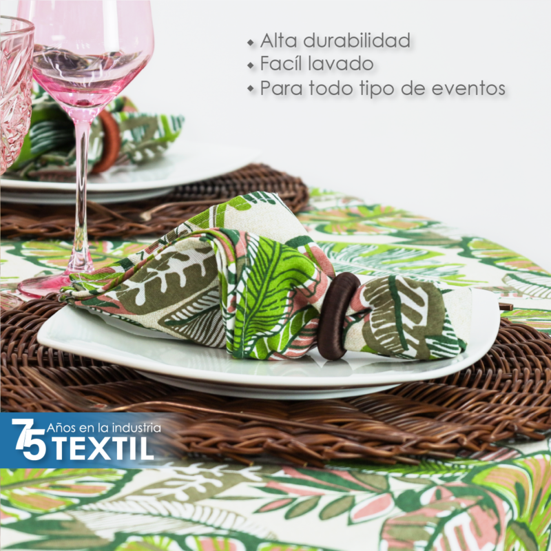 Mantel Loneta Redondo LE-217 2.20 Diámetro