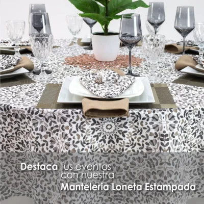 Mantel Loneta Redondo LE-192 2.20 Diámetro: imagen 6