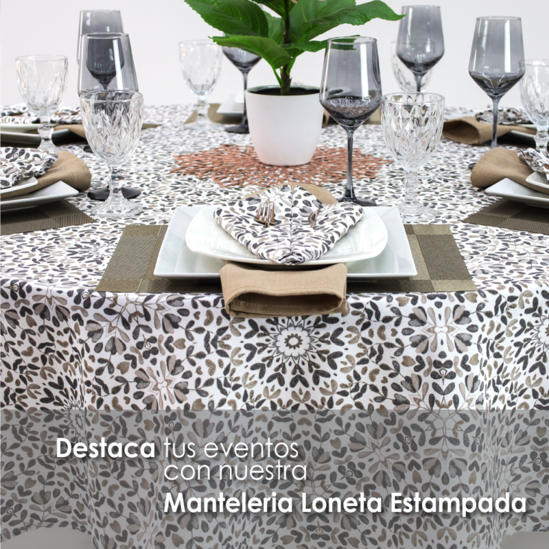 Mantel Loneta Redondo LE-192 2.20 Diámetro