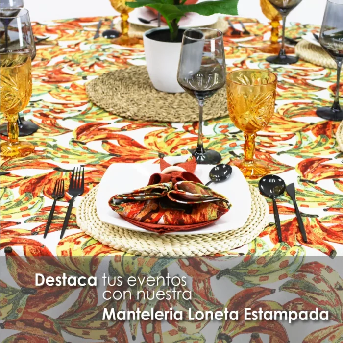Mantel Loneta Redondo LE-214 2.20 Diámetro