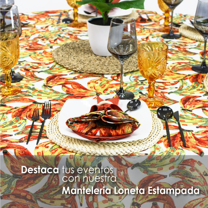 Mantel Loneta Redondo LE-214 2.20 Diámetro
