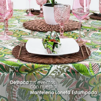 Mantel Loneta Redondo LE-217 2.20 Diámetro: imagen 6