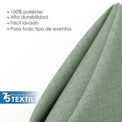 Servilleta Lino Venecia 45x45 cm Verde Cemento: imagen 4
