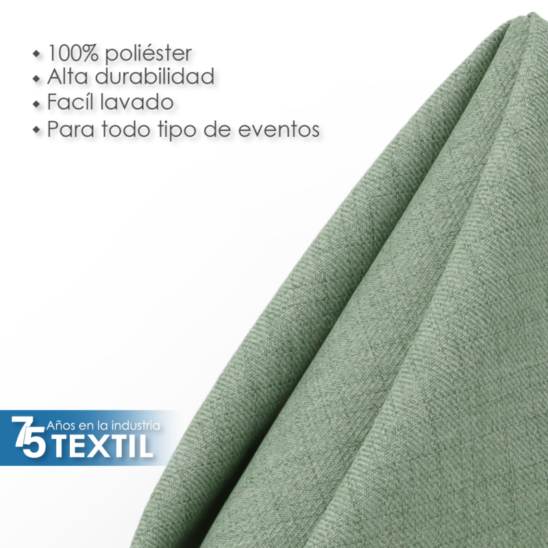 Servilleta Lino Venecia 45x45 cm Verde Cemento