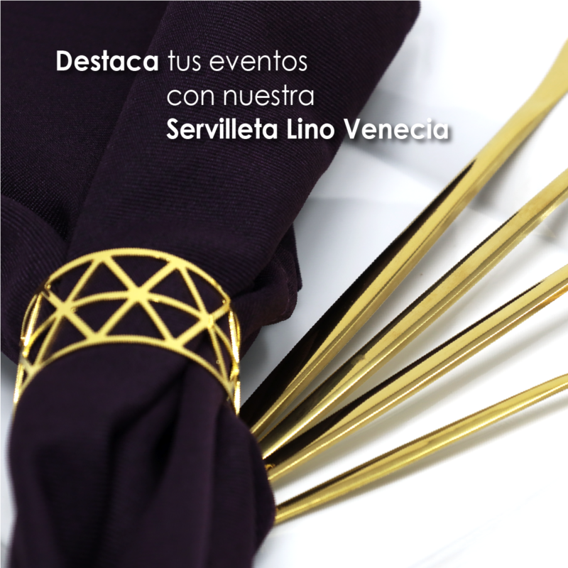 Servilleta Lino Venecia 45x45 cm Uva