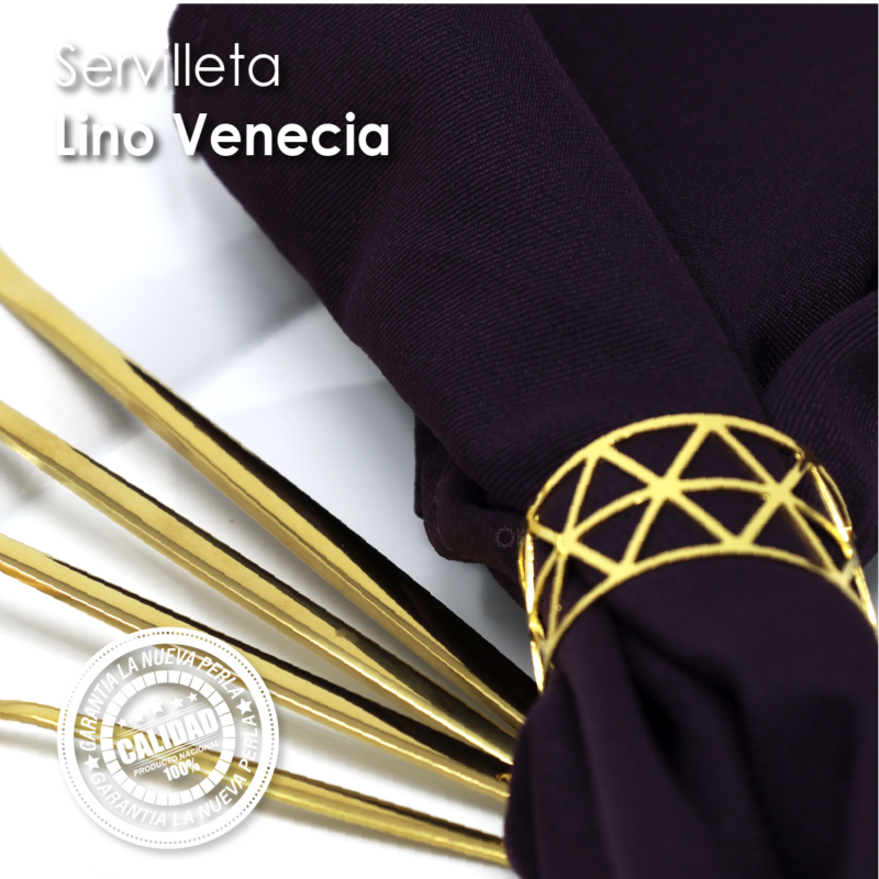 Servilleta Lino Venecia 45x45 cm Uva