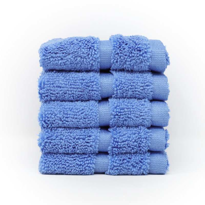 Toalla Facial Microfibra 30X30 Cm Azul Plumbago