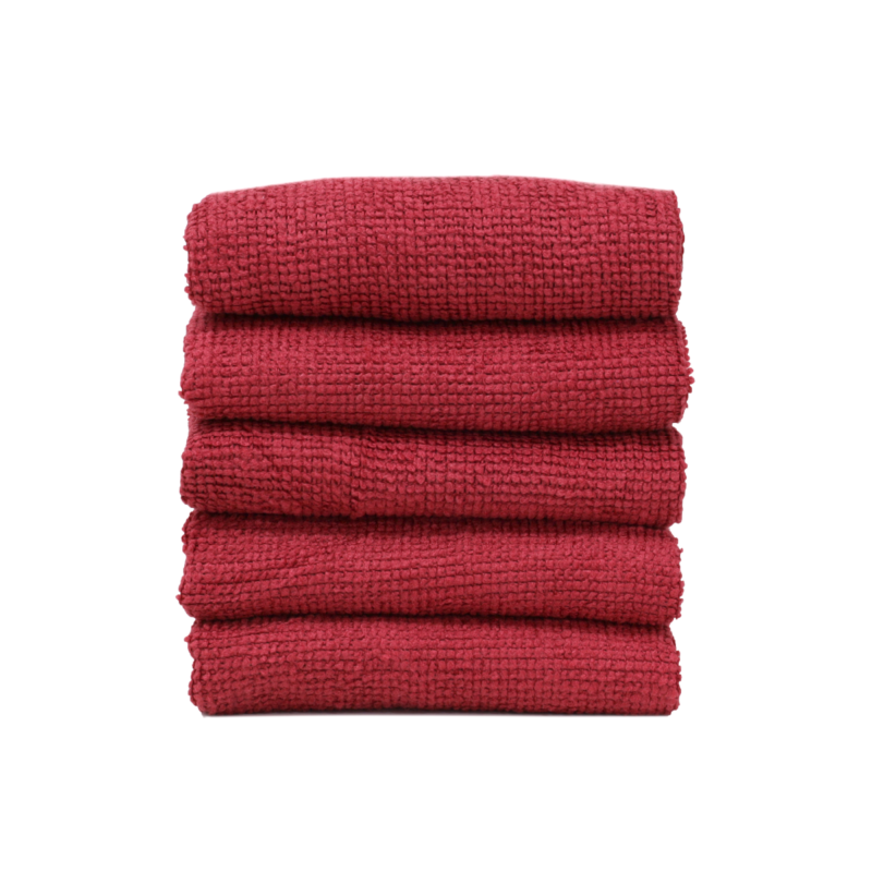 Secador Microfibra 40X40 Color Rojo