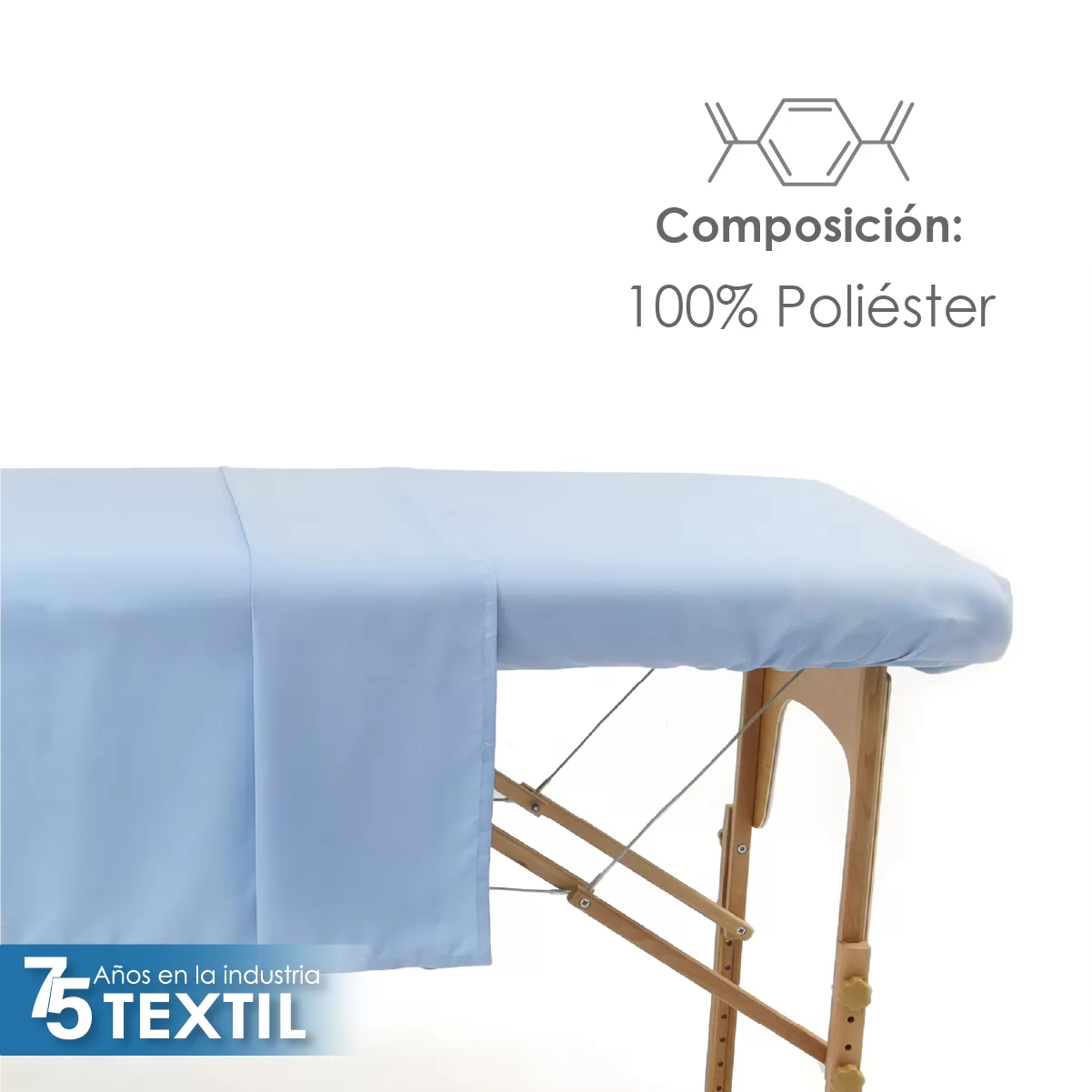 Juego de Sabanas SPA Microfibra Azul Cielo: imagen 4