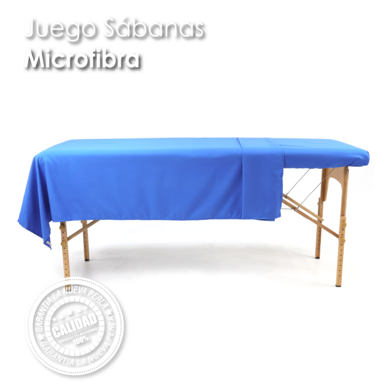 Juego de Sabanas SPA Microfibra Azul Rey