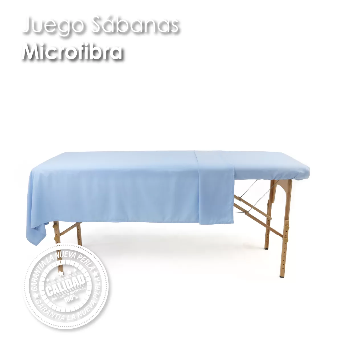 Juego de Sabanas SPA Microfibra Azul Cielo: imagen 2