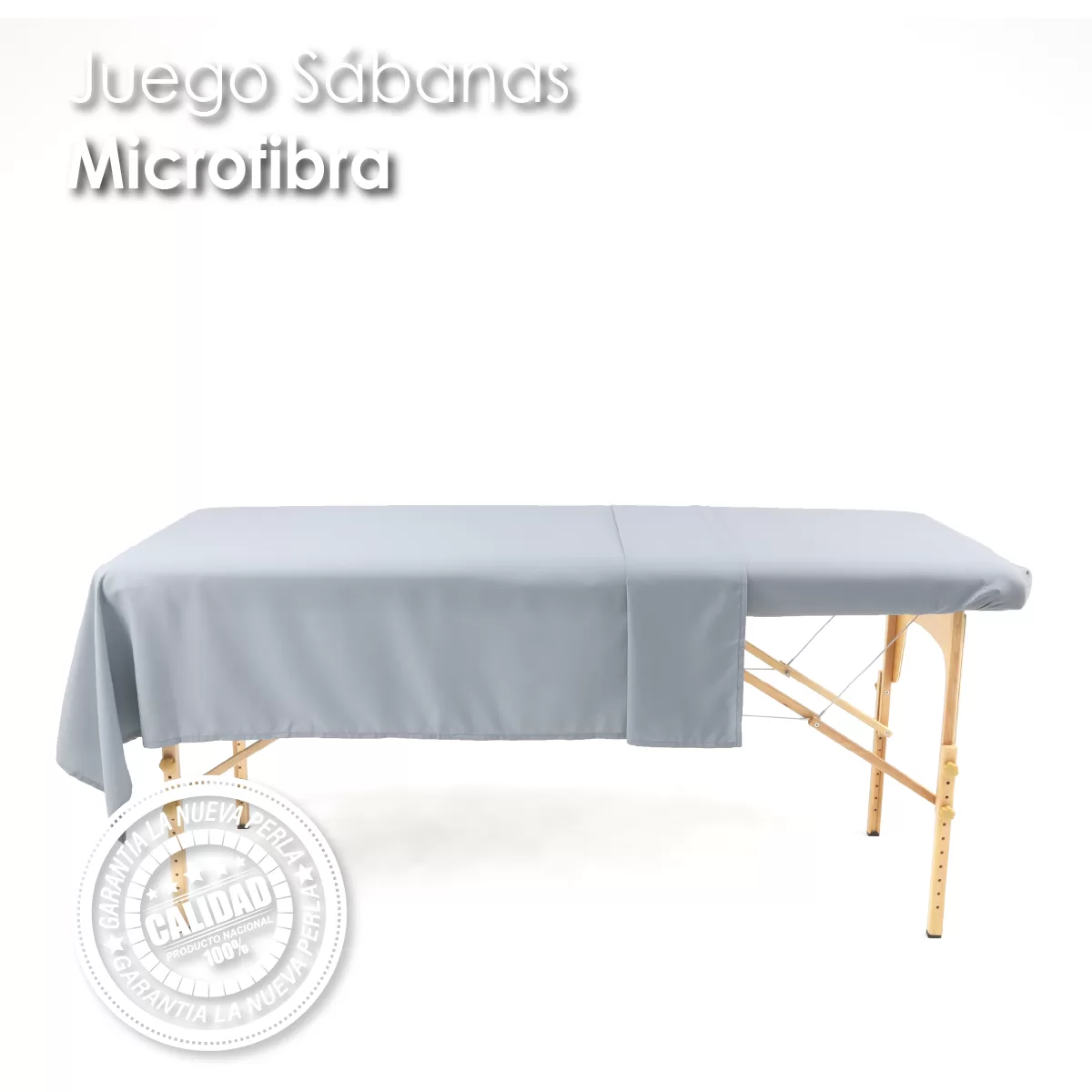 Juego de Sabanas SPA Microfibra Gris Perla: imagen 2