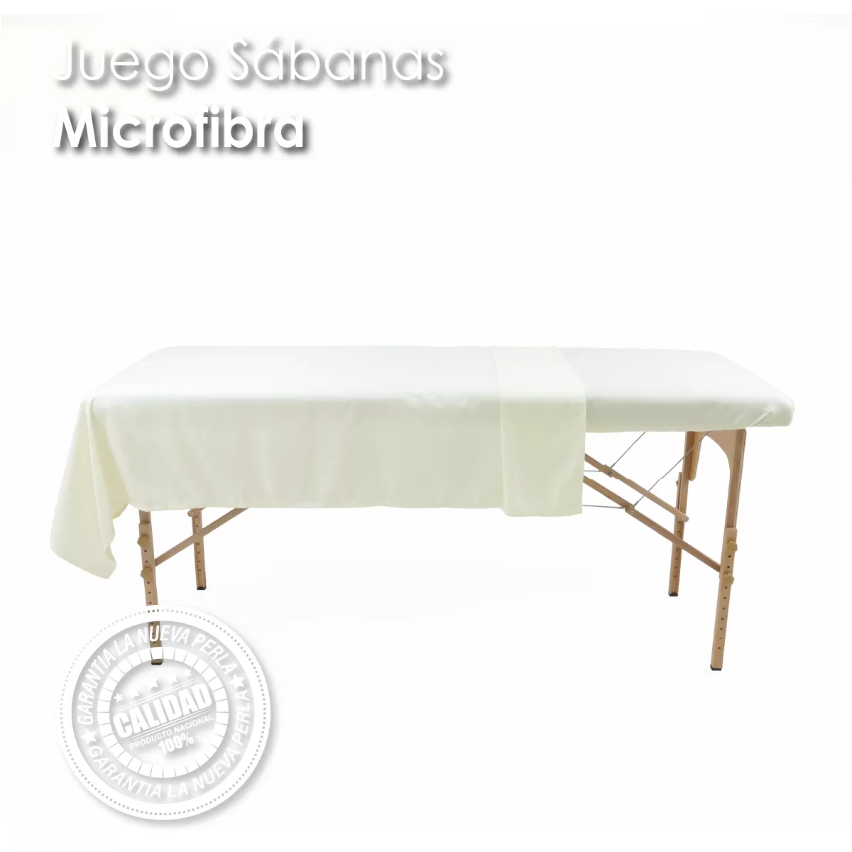 Juego de Sabanas SPA Microfibra Hueso: imagen 3