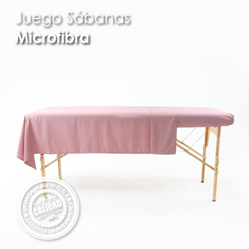 Juego de Sabanas SPA Microfibra Palo de Rosa