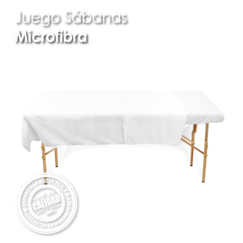 Juego de Sabanas SPA Microfibra Blanco