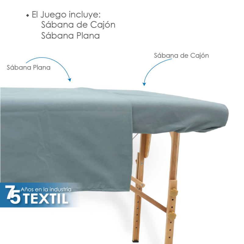 Juego de Sabanas SPA Microfibra Gris Oxford