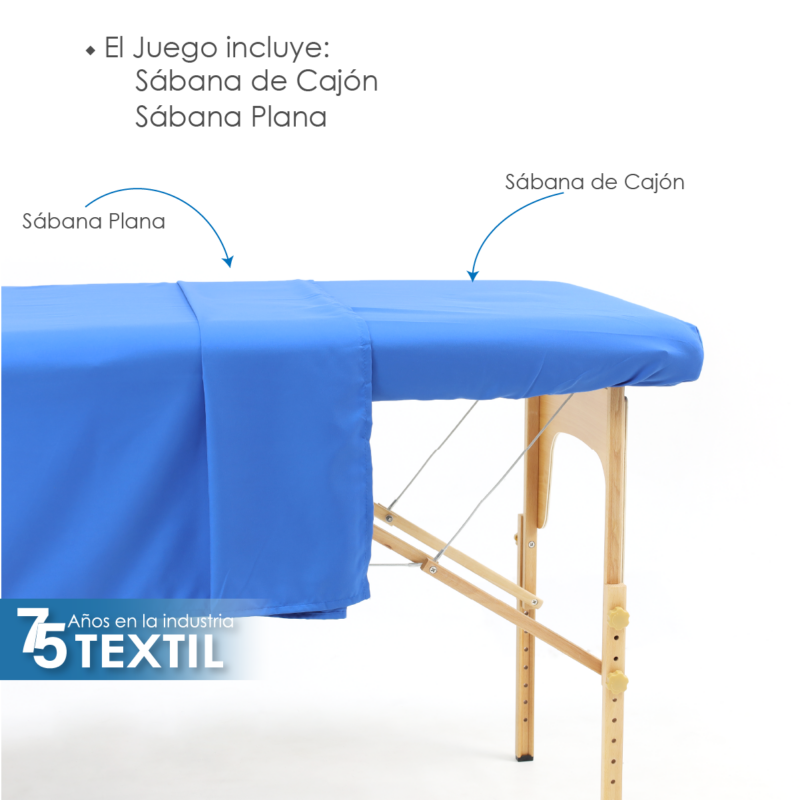 Juego de Sabanas SPA Microfibra Azul Rey