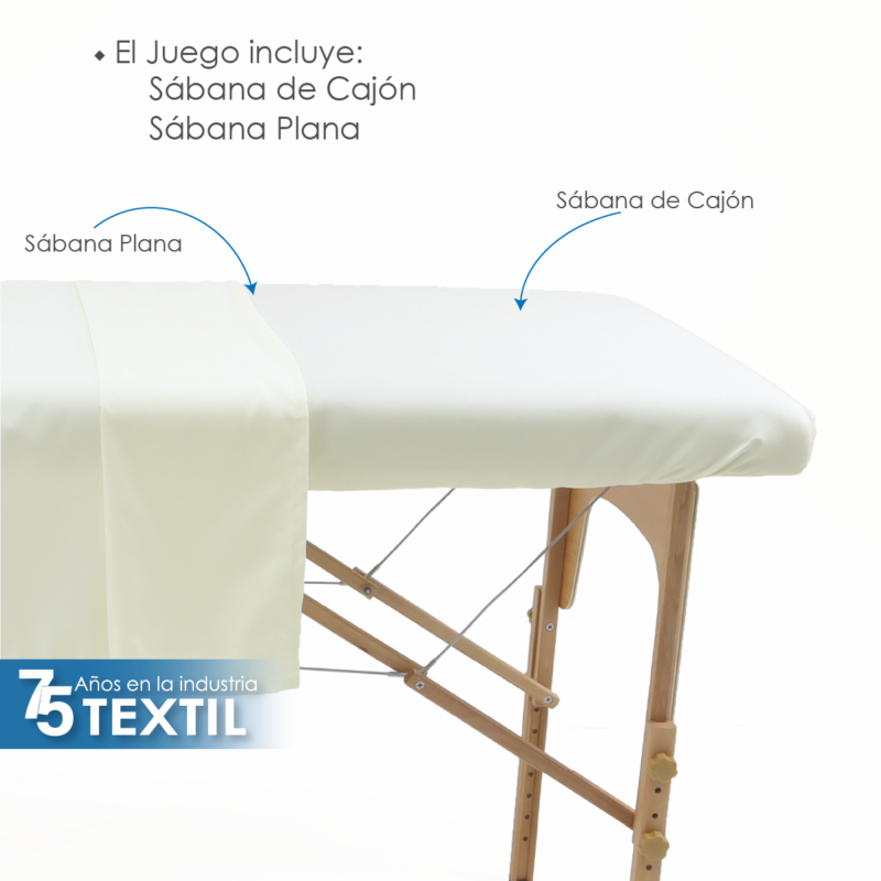 Juego de Sabanas SPA Microfibra Hueso