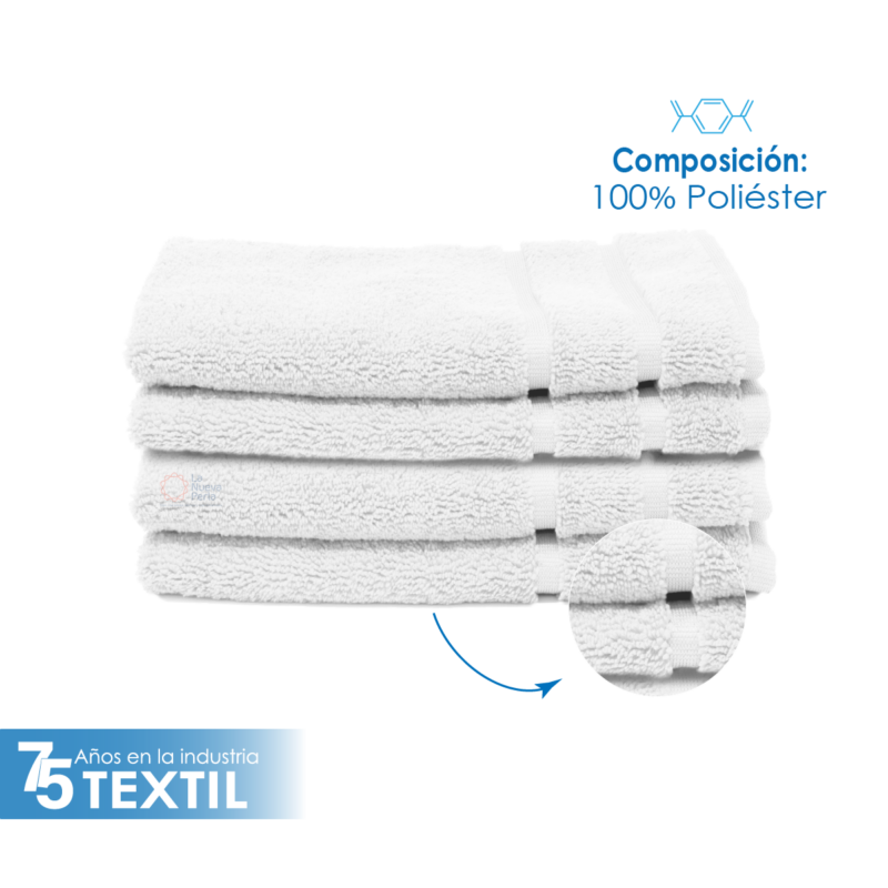 Toalla Microfibra Pullman 40X60 Color Blanco
