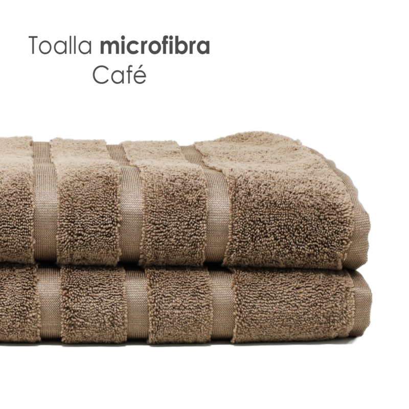 Toalla Microfibra Baño Completo 90X152 Color Café