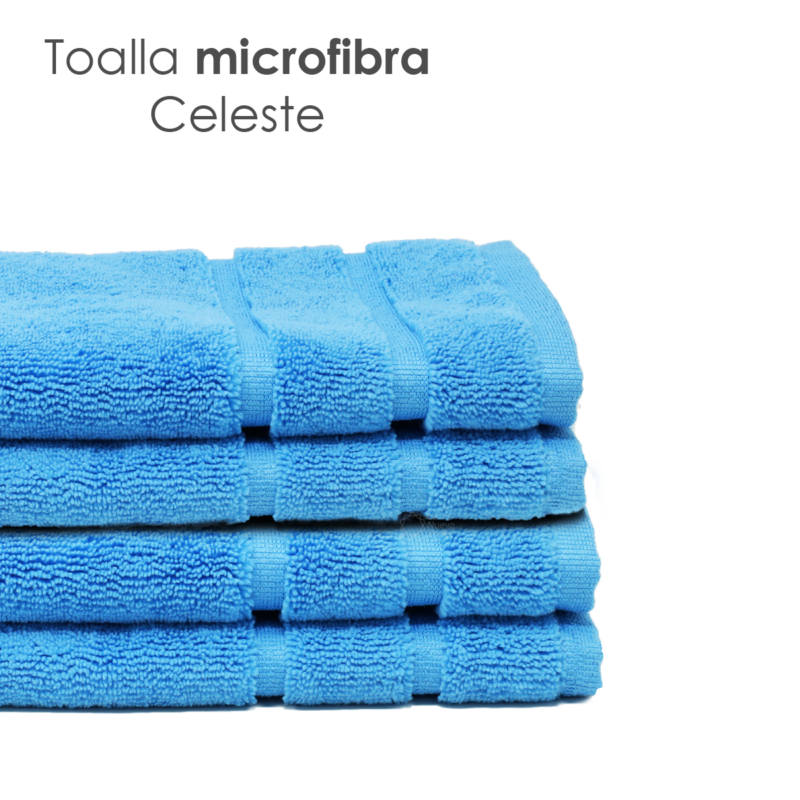 Toalla Microfibra Pullman 40X60 Color Azul Celeste