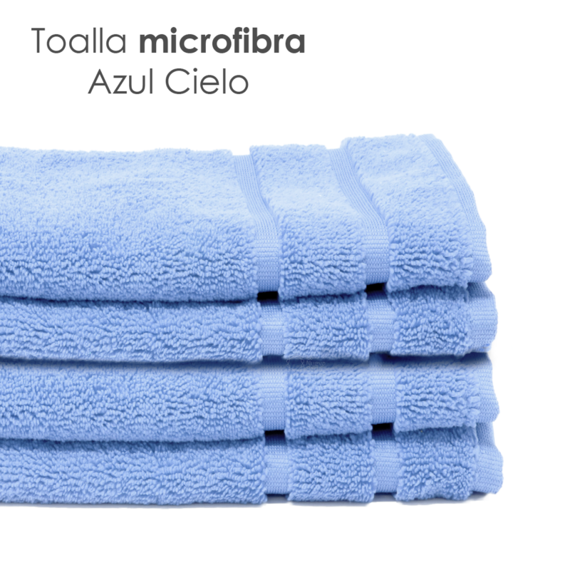Toalla Microfibra Pullman 40X60 Color Azul Cielo