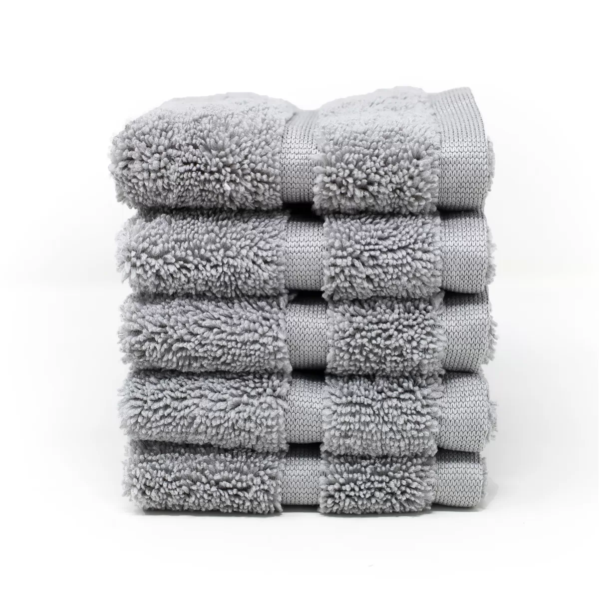 Toalla Facial Microfibra 30X30 Cm Gris Plata: imagen 1