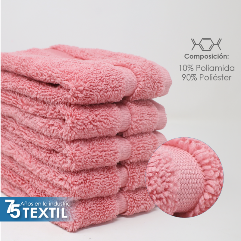 Toalla Facial Microfibra 30X30 Cm Palo de Rosa