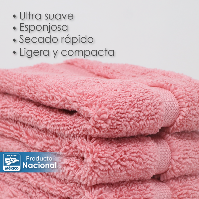 Toalla Facial Microfibra 30X30 Cm Palo de Rosa