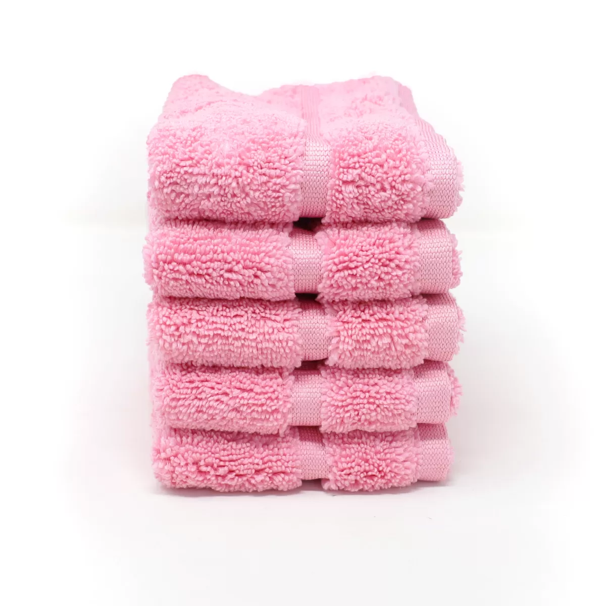 Toalla Facial Microfibra 30X30 Cm Rosa Pastel: imagen 1