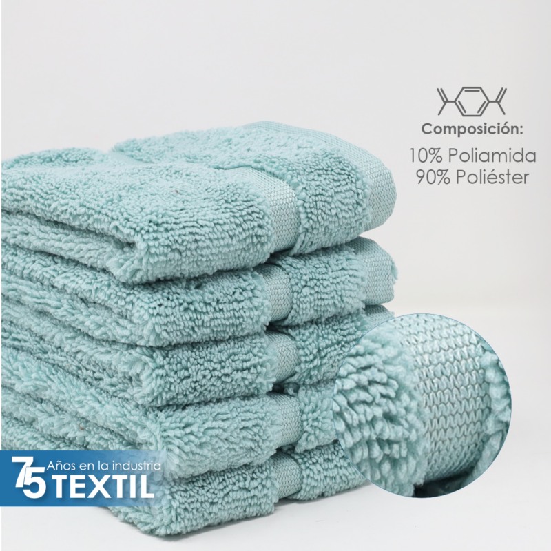 Toalla Facial Microfibra 30X30 Cm Sage