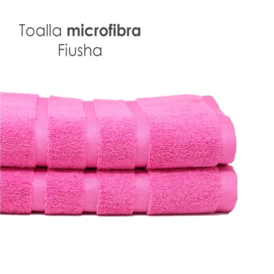 Toalla Microfibra Baño Completo 90X152 Color Fiusha: imagen 4
