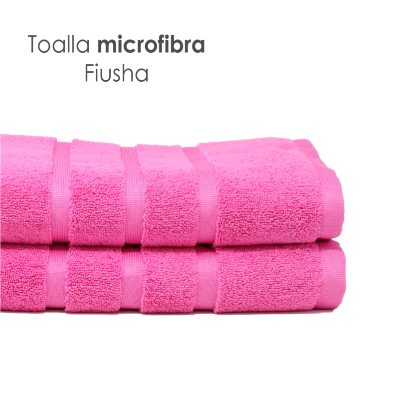 Toalla Microfibra Baño Completo 90X152 Color Fiusha