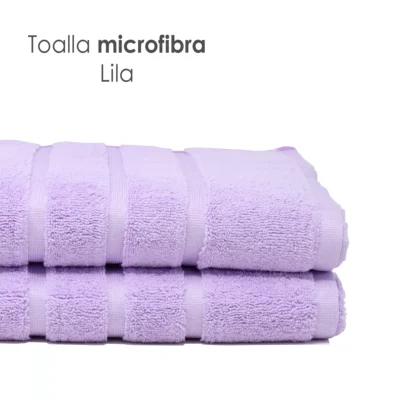 Toalla Microfibra Baño Completo 90X152 Color Lila: imagen 4