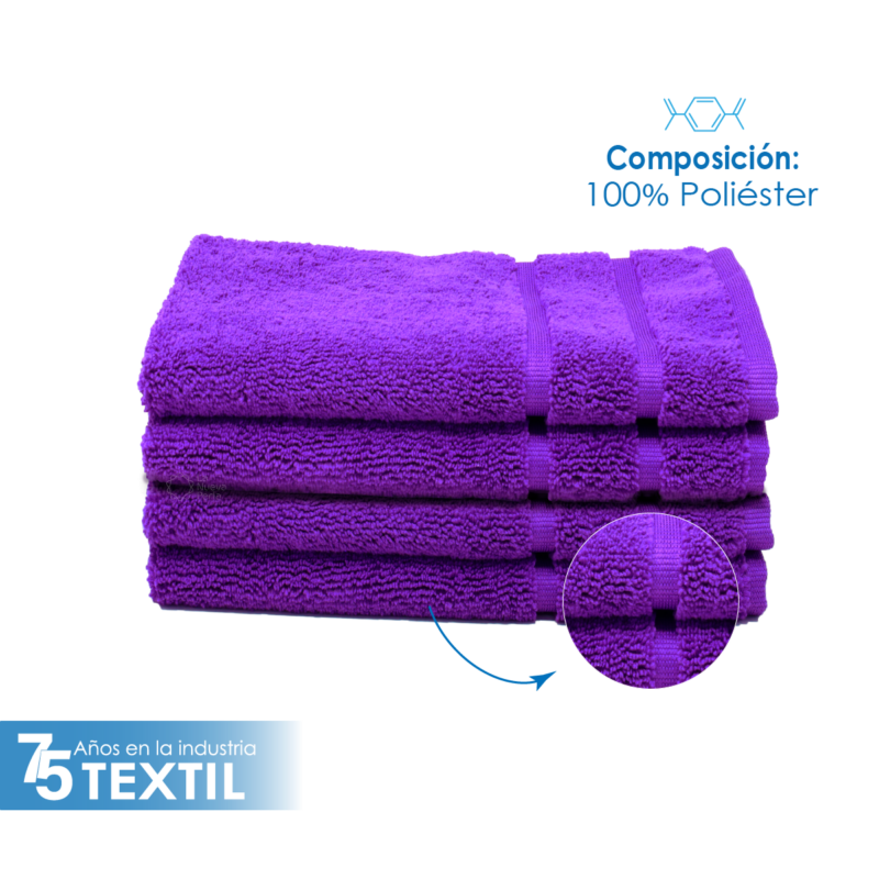 Toalla Microfibra Pullman 40X60 Color Morado