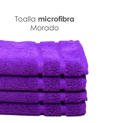 Toalla Microfibra Pullman 40X60 Color Morado: imagen 4
