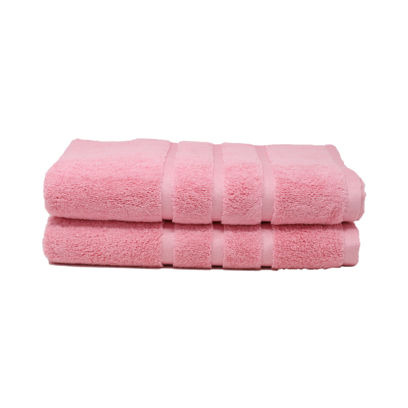 Toalla Microfibra Baño Completo 90X152 Color Rosa Pastel