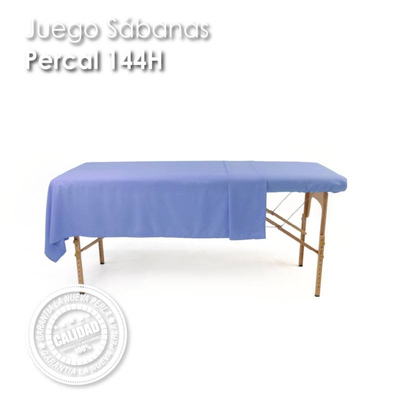 Juego Sábanas de Spa 144H Azul Hospital