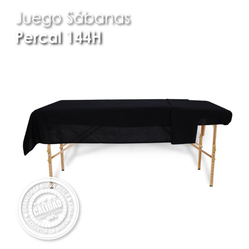 Juego Sábanas de Spa 144H Negro