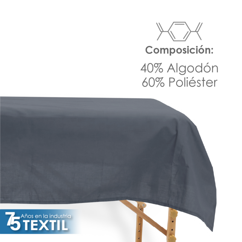 Sábana plana SPA 144H Gris Oxford
