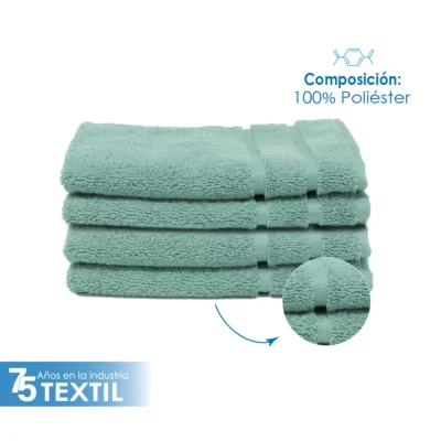 Toalla Microfibra Pullman 40X60 Color Sage: imagen 3