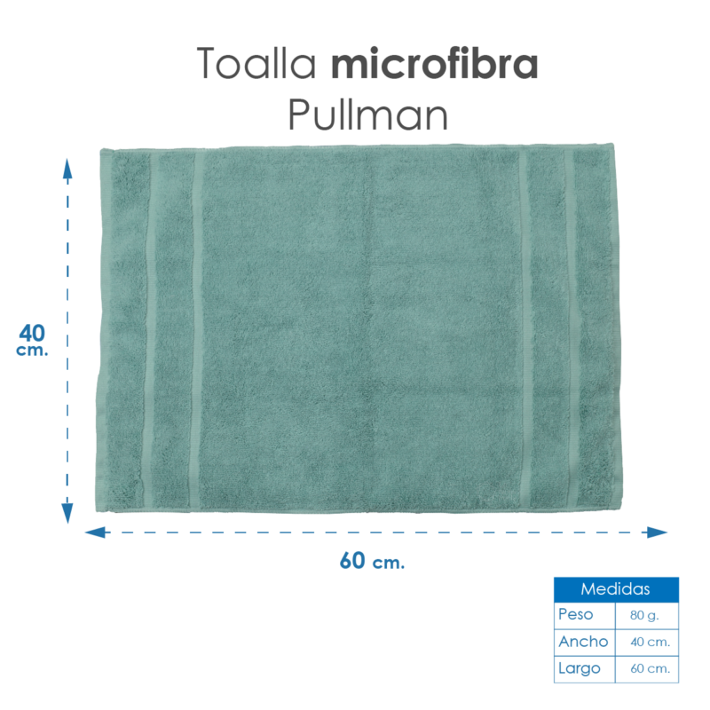 Toalla Microfibra Pullman 40X60 Color Sage