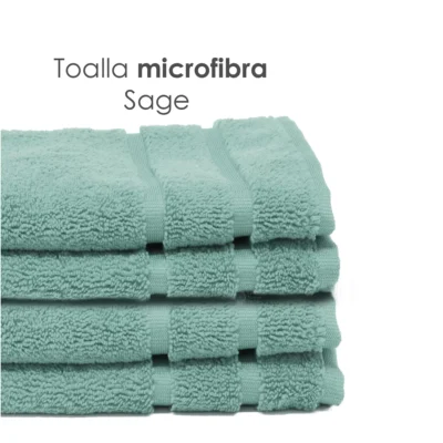 Toalla Microfibra Pullman 40X60 Color Sage: imagen 4