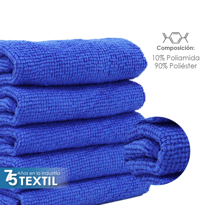 Secador Microfibra 40X40 Color Azul Rey