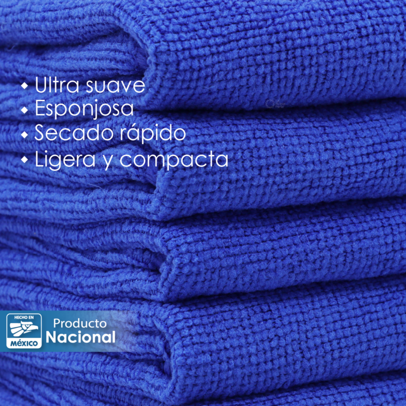 Secador Microfibra 40X40 Color Azul Rey