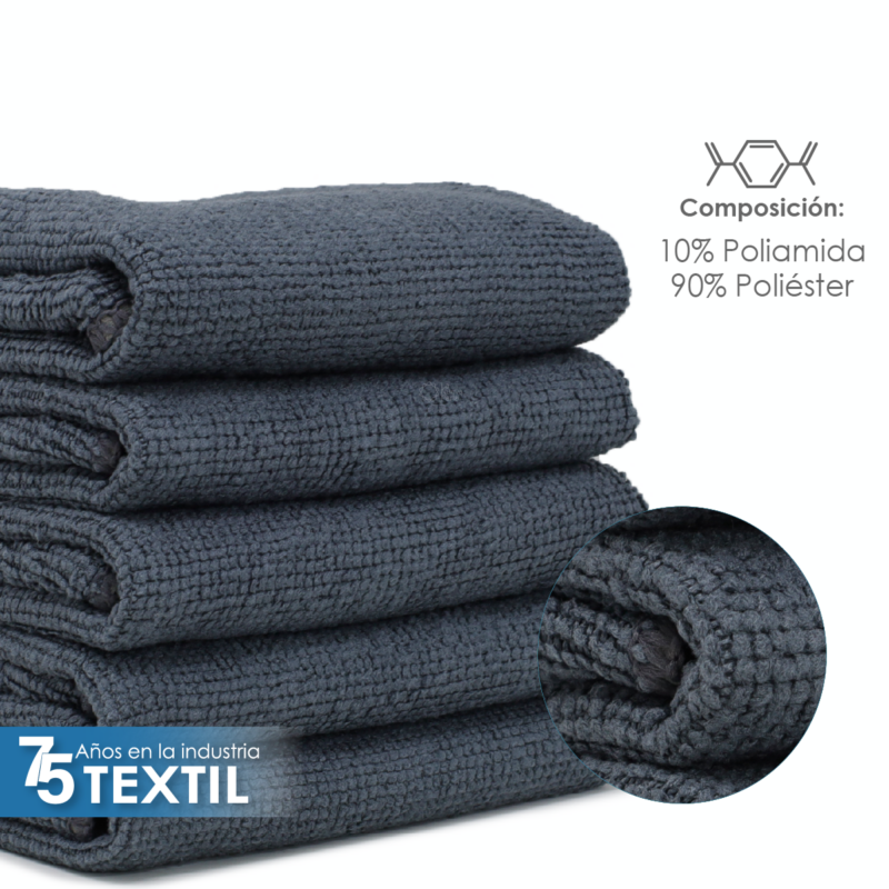 Secador Microfibra 40X40 Color Gris Oxford