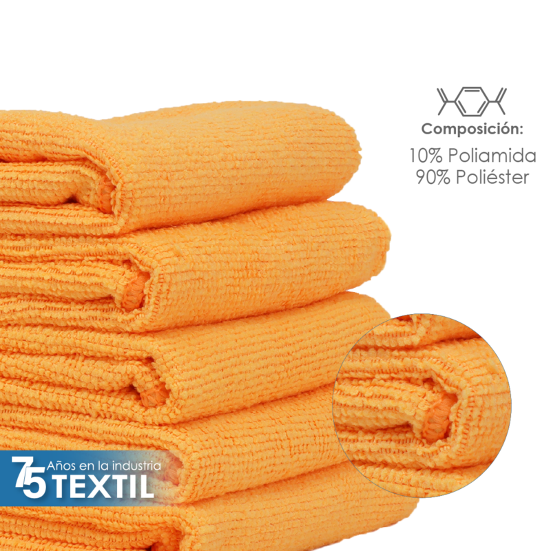Secador Microfibra 40X40 Color Naranja