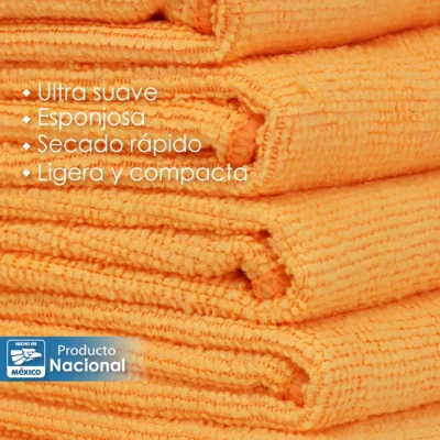 Secador Microfibra 40X40 Color Naranja: imagen 4